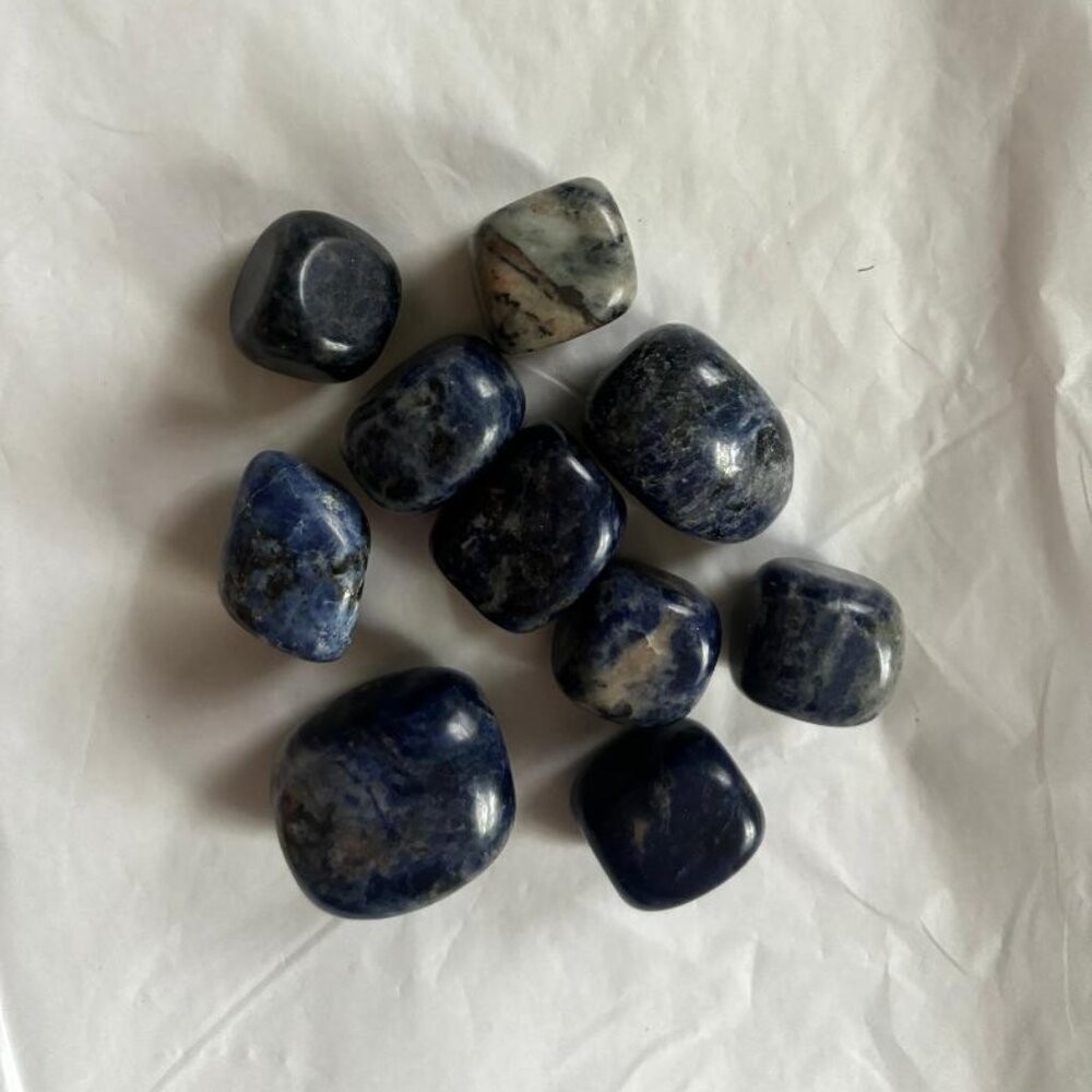 Blue Sodalite Crystals BULK Tumbled